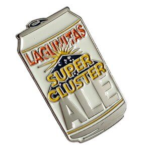Lagunitas Brewery Super Cluster Ale Beer Can Enamel Lapel Hat Pin